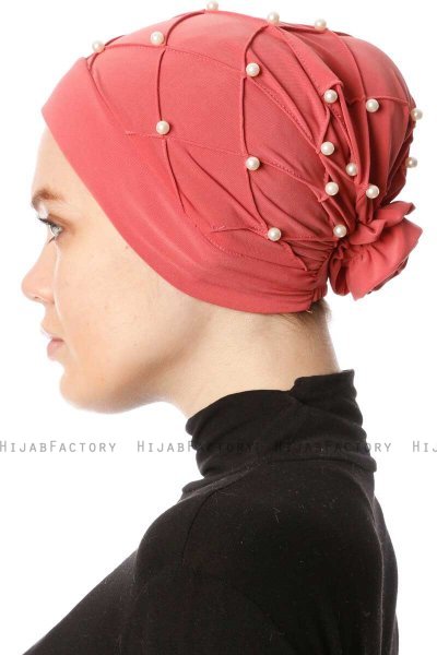 Yaren - Turban Crepe Chiffon Rose Foncé - Sehr-i Sal