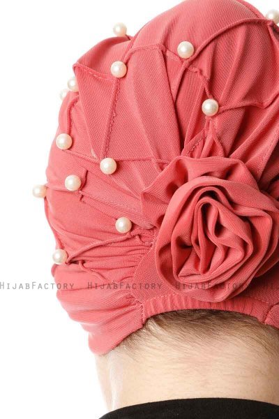 Yaren - Turban Crepe Chiffon Rose Foncé - Sehr-i Sal