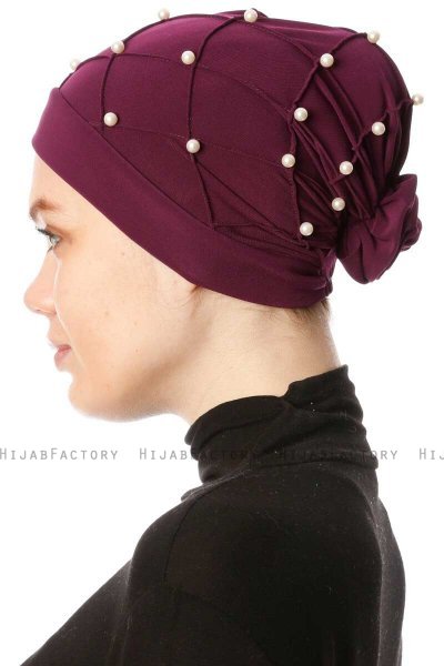 Yaren - Turban Crepe Chiffon Prune - Sehr-i Sal