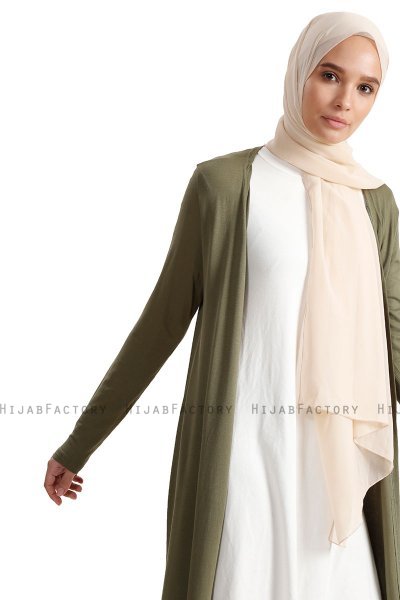 Yasmin - Cardigan Long Khaki