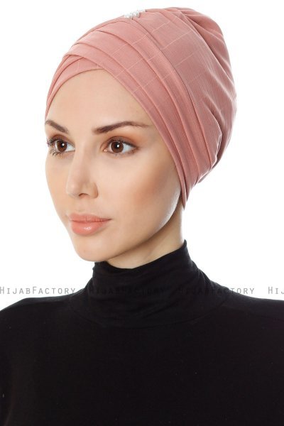 Yonca - Turban Rose Foncé