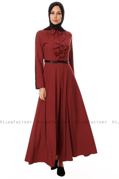 Yussra - Robe Bordeaux - Burun