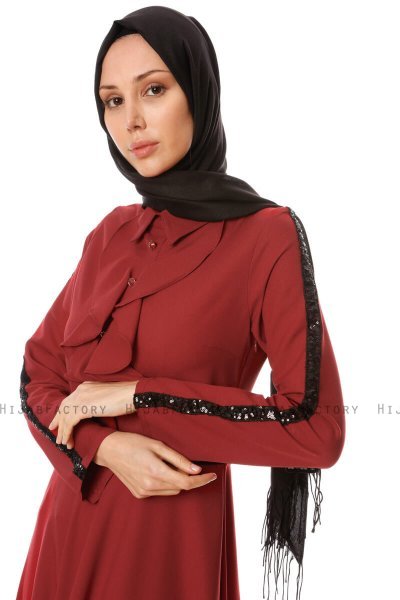 Yussra - Robe Bordeaux - Burun