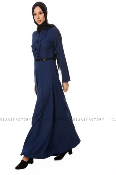 Yussra - Robe Bleu Marin - Burun