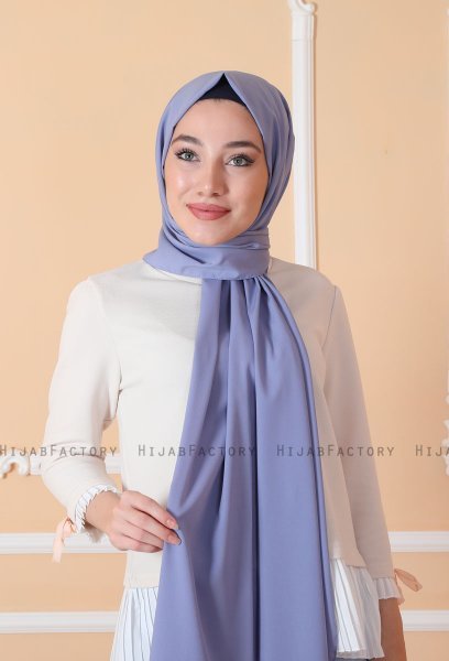 Zahra - Hijab En Crêpe Denim - Mirach