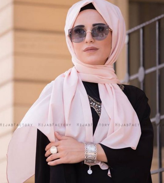 Zahra Gammelrosa Crepe Hijab Mirach 110032a