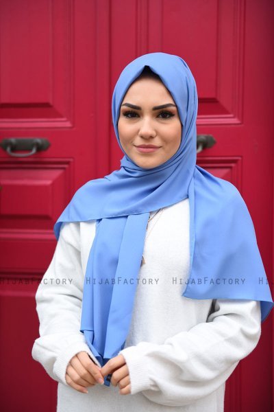 Zahra - Hijab En Crêpe Indigo - Mirach