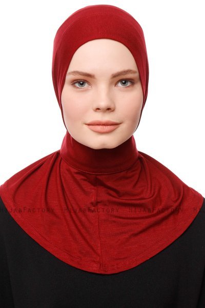 Zeliha - Hijab Pratique Viscose Bordeaux