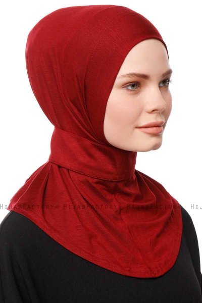 Zeliha - Hijab Pratique Viscose Bordeaux