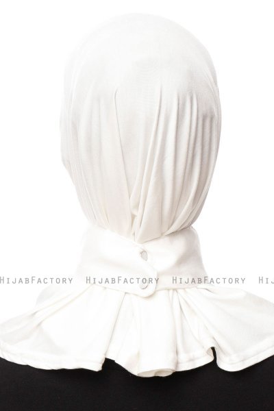 Zeliha - Hijab Pratique Viscose Crème