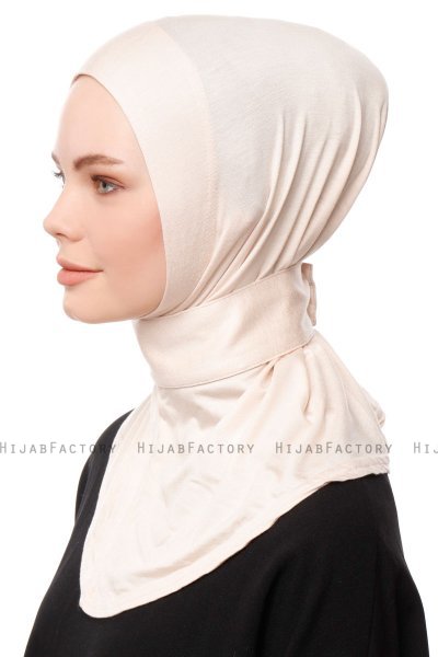 Zeliha - Hijab Pratique Viscose Beige Clair