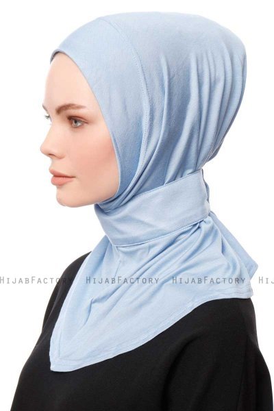 Zeliha - Hijab Pratique Viscose Bleu Clair