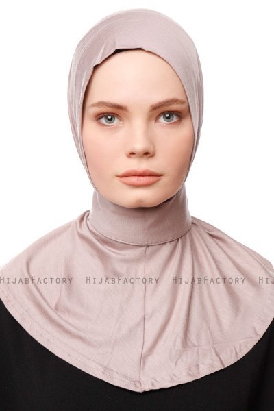 Zeliha - Hijab Pratique Viscose Gris Pierre