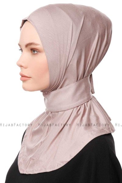 Zeliha - Hijab Pratique Viscose Gris Pierre