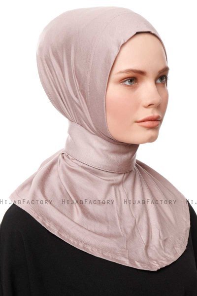 Zeliha - Hijab Pratique Viscose Gris Pierre