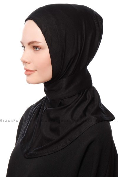 Zeliha - Hijab Pratique Viscose Noir