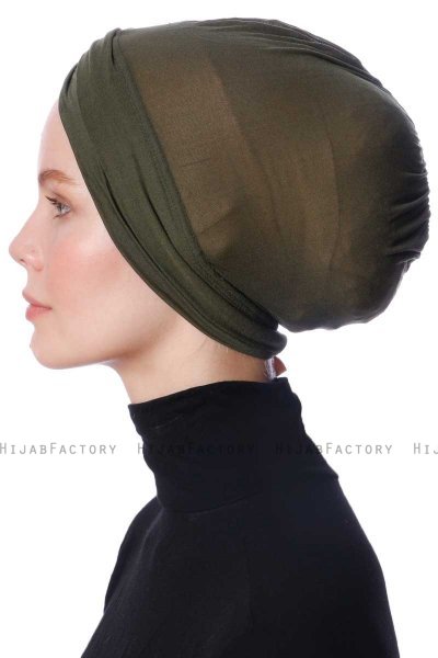 Zeynep - Bonnet Parizien Kaki - Ecardin