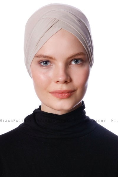 Zeynep - Bonnet Parizien Taupe Clair - Ecardin