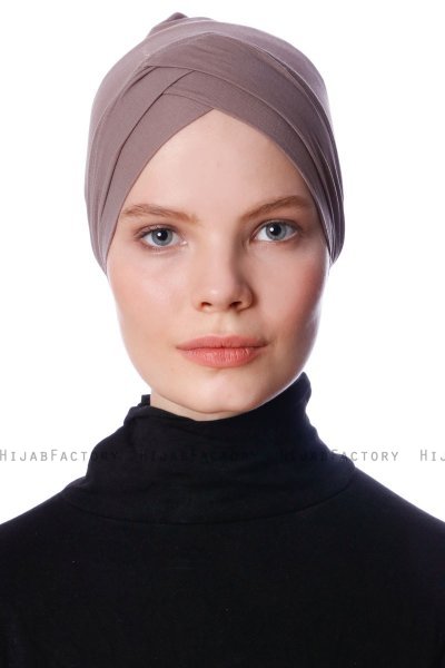 Zeynep - Bonnet Parizien Taupe Foncé - Ecardin