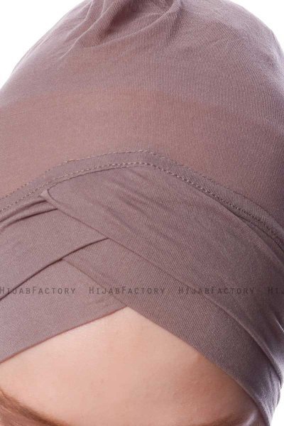 Zeynep - Bonnet Parizien Taupe Foncé - Ecardin