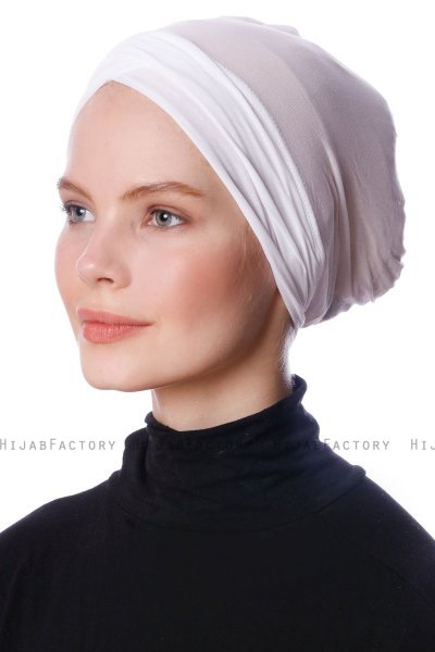 Zeynep - Bonnet Parizien Blanc - Ecardin