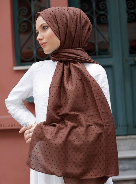 Malika - Hijab Marron Foncé - Sal Evi